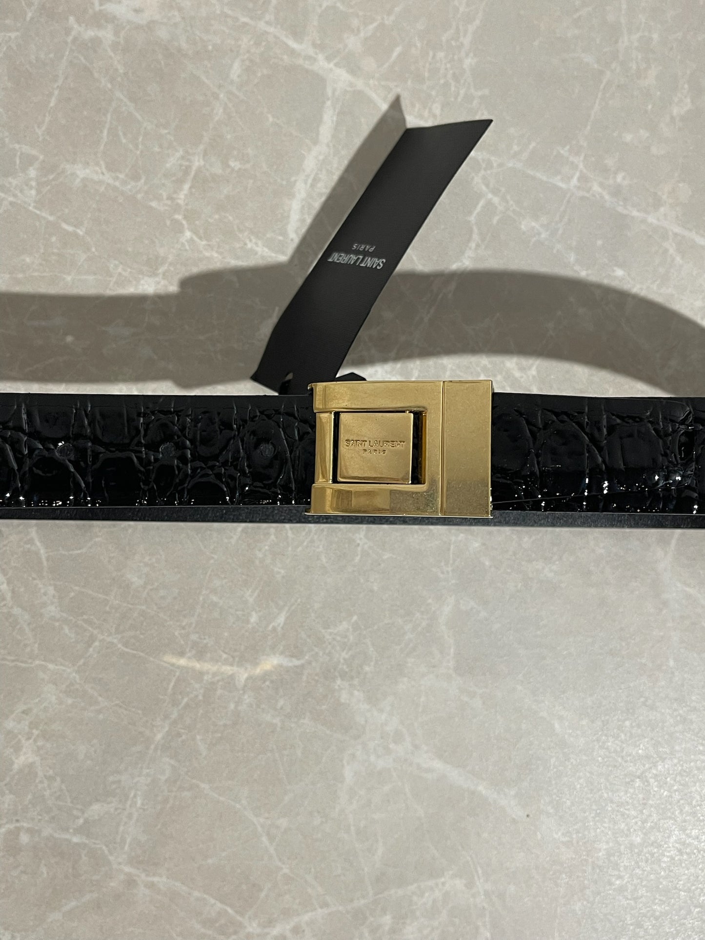 Ceinture Saint Laurent noire T.85