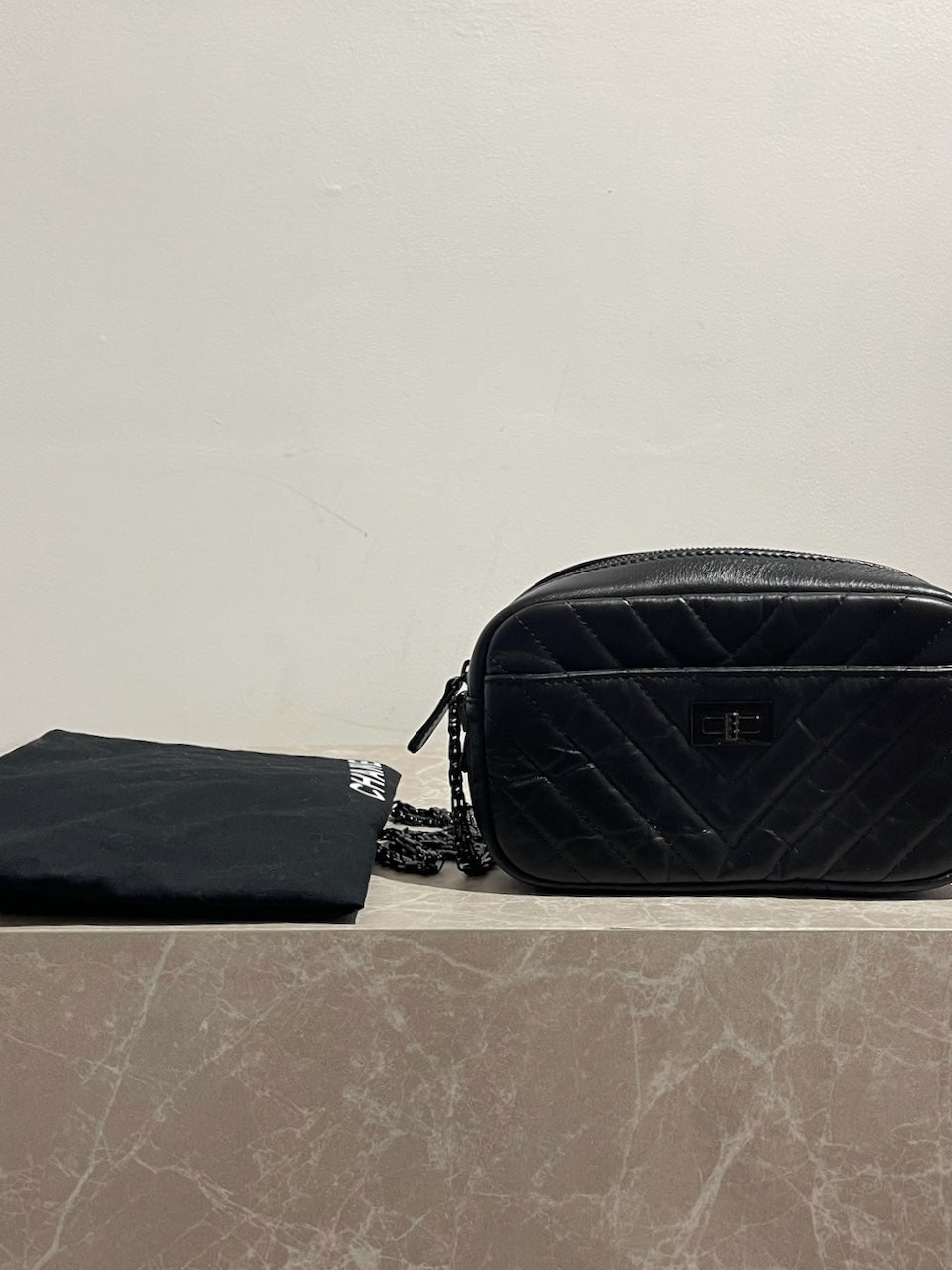 Sac Chanel Mini Camera 2.55 noir