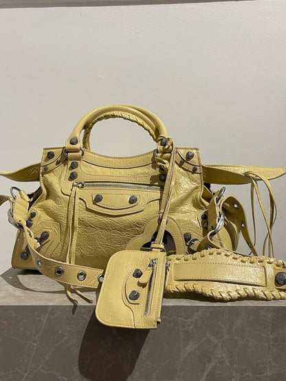 Sac Balenciaga City jaune