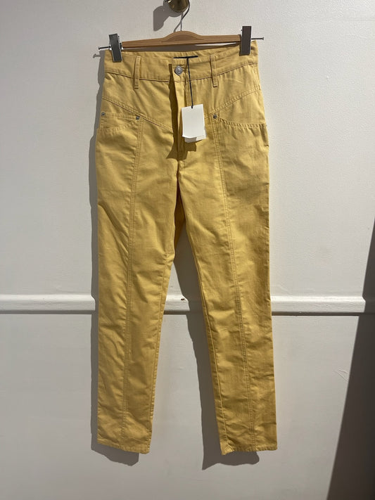 Jeans Isabel Marant jaune T.34 NEUF