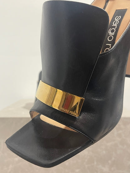 Mules Sergio Rossi noires T.39,5