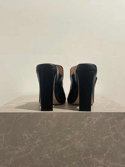 Mules Sergio Rossi noires T.39,5