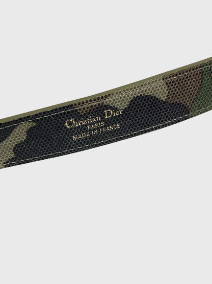Ceinture Dior camouflage T.80