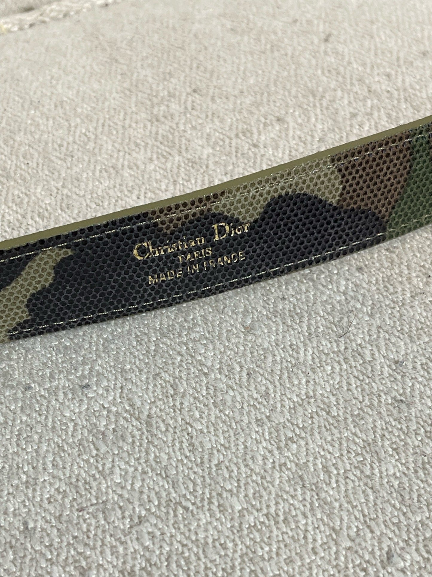 Ceinture Dior camouflage T.80