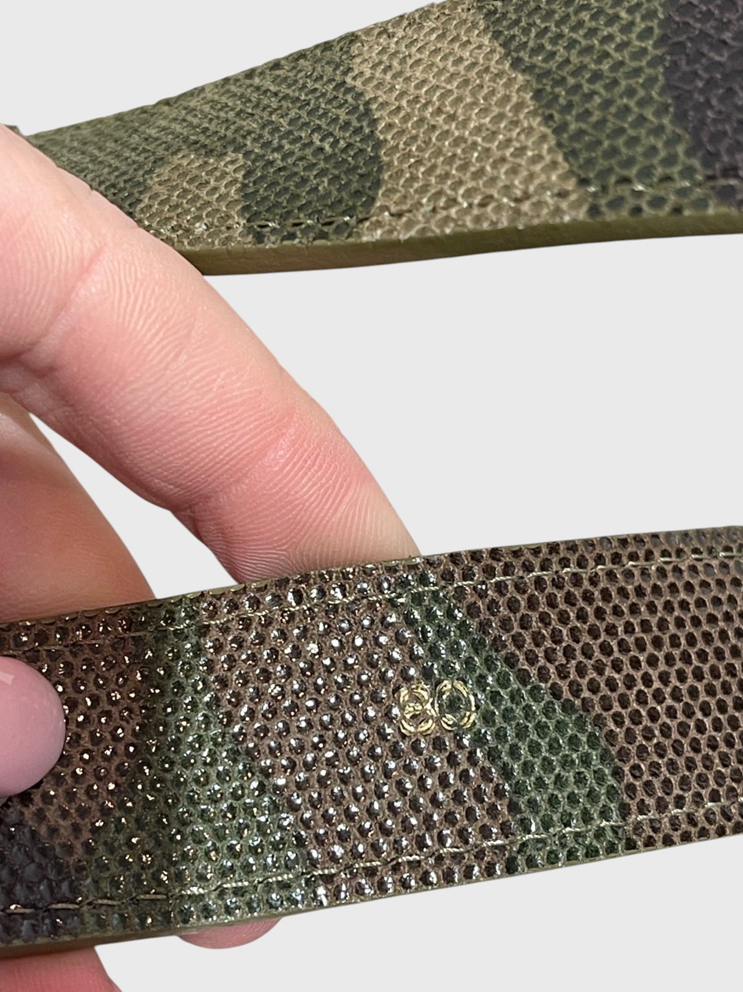 Ceinture Dior camouflage T.80