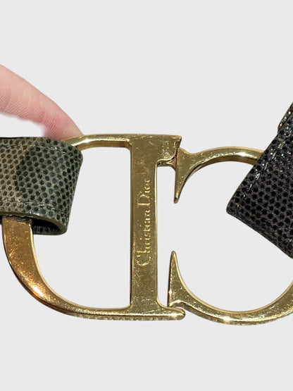 Ceinture Dior camouflage T.80