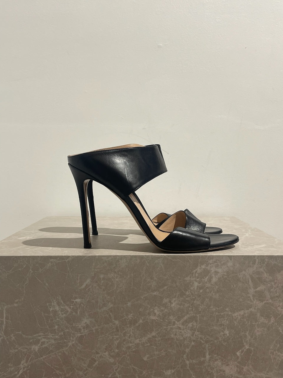Sandales Sergio Rossi noir T.40,5