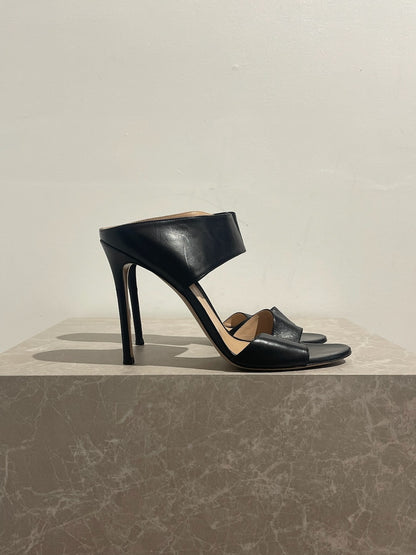Sandales Sergio Rossi noir T.40,5