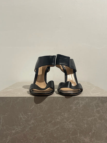 Sandales Sergio Rossi noir T.40,5
