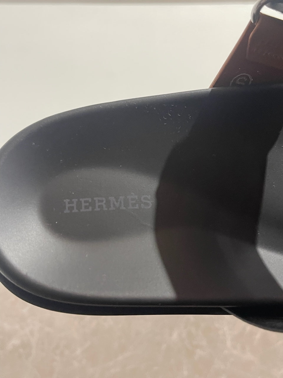 Sandales Hermès Chypre noires T.42,5
