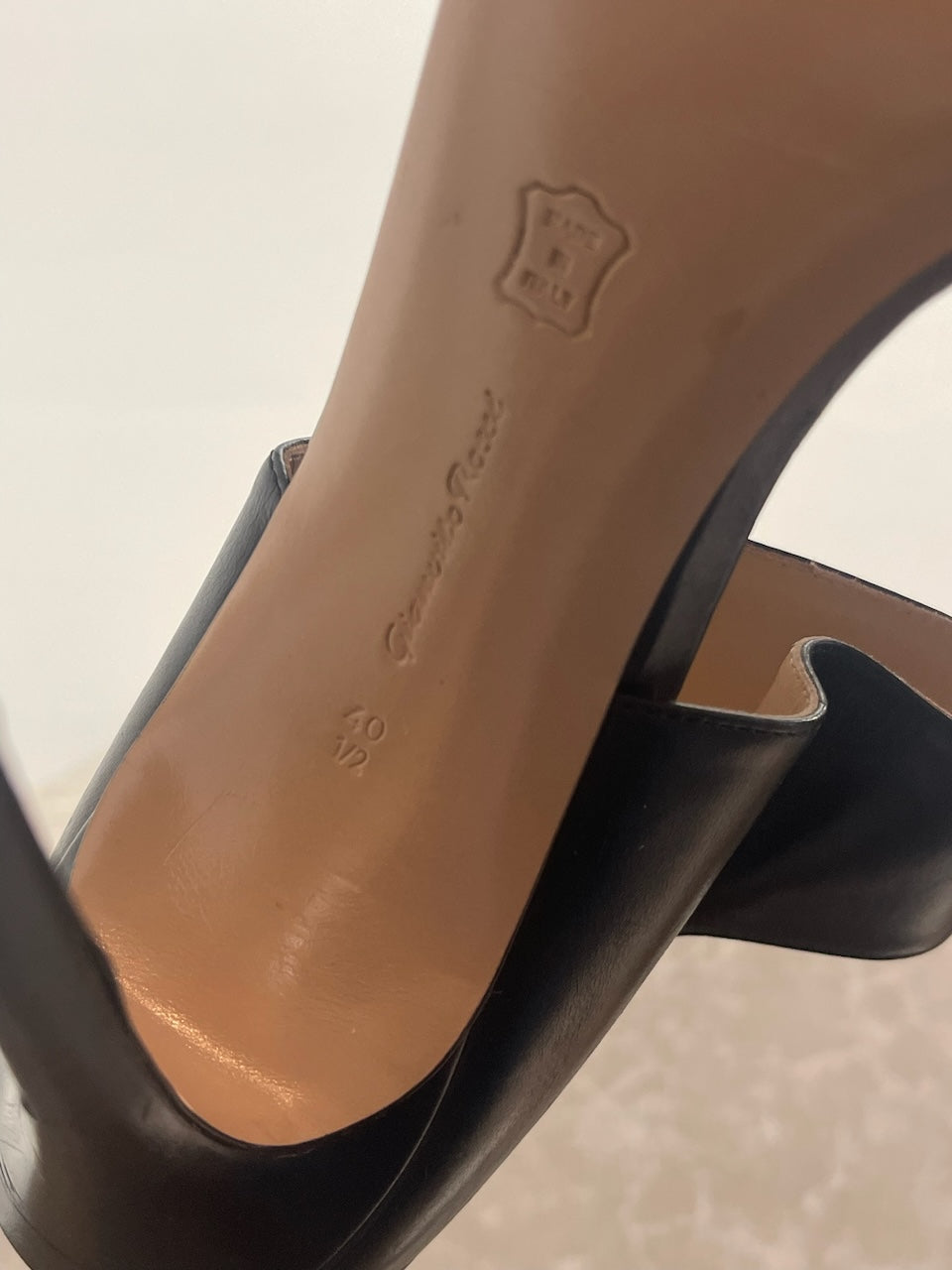 Sandales Sergio Rossi noir T.40,5