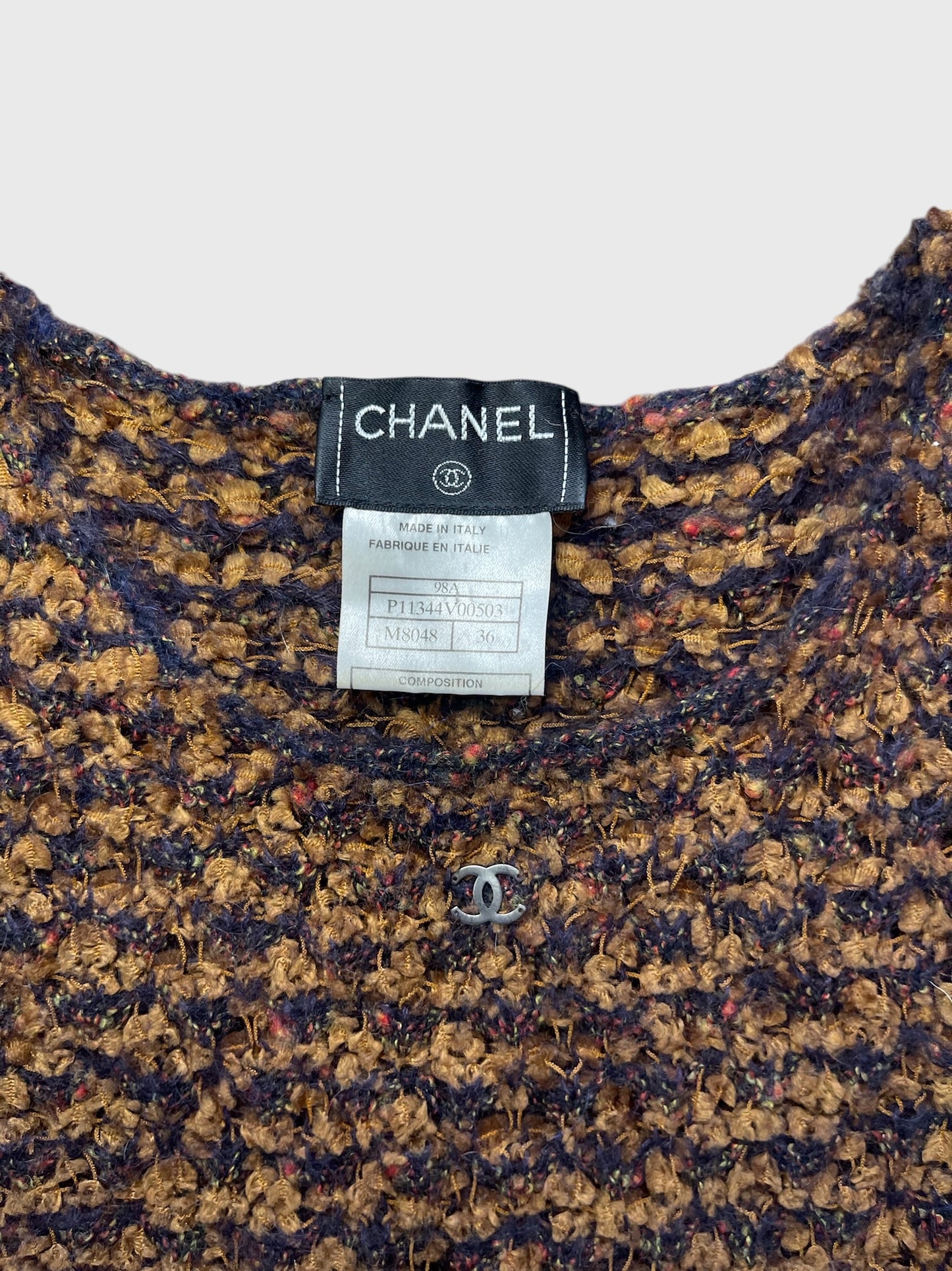 Top Chanel marron T.36
