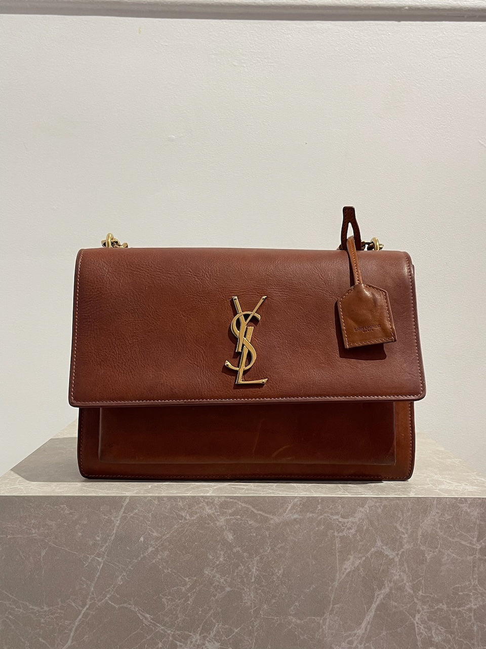 Sac Saint Laurent Sunset camel