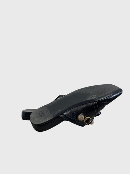 Mules Balenciaga Cagole noires T.37