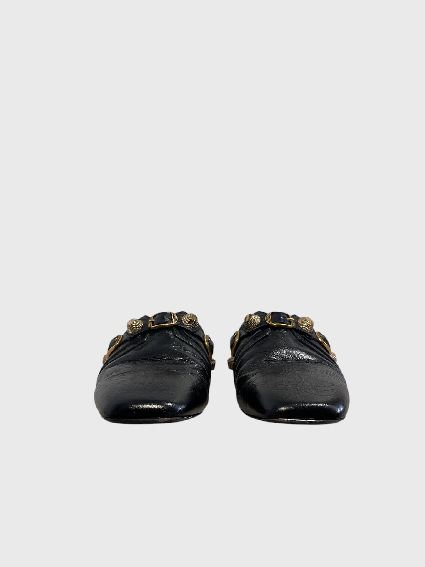 Mules Balenciaga Cagole noires T.37