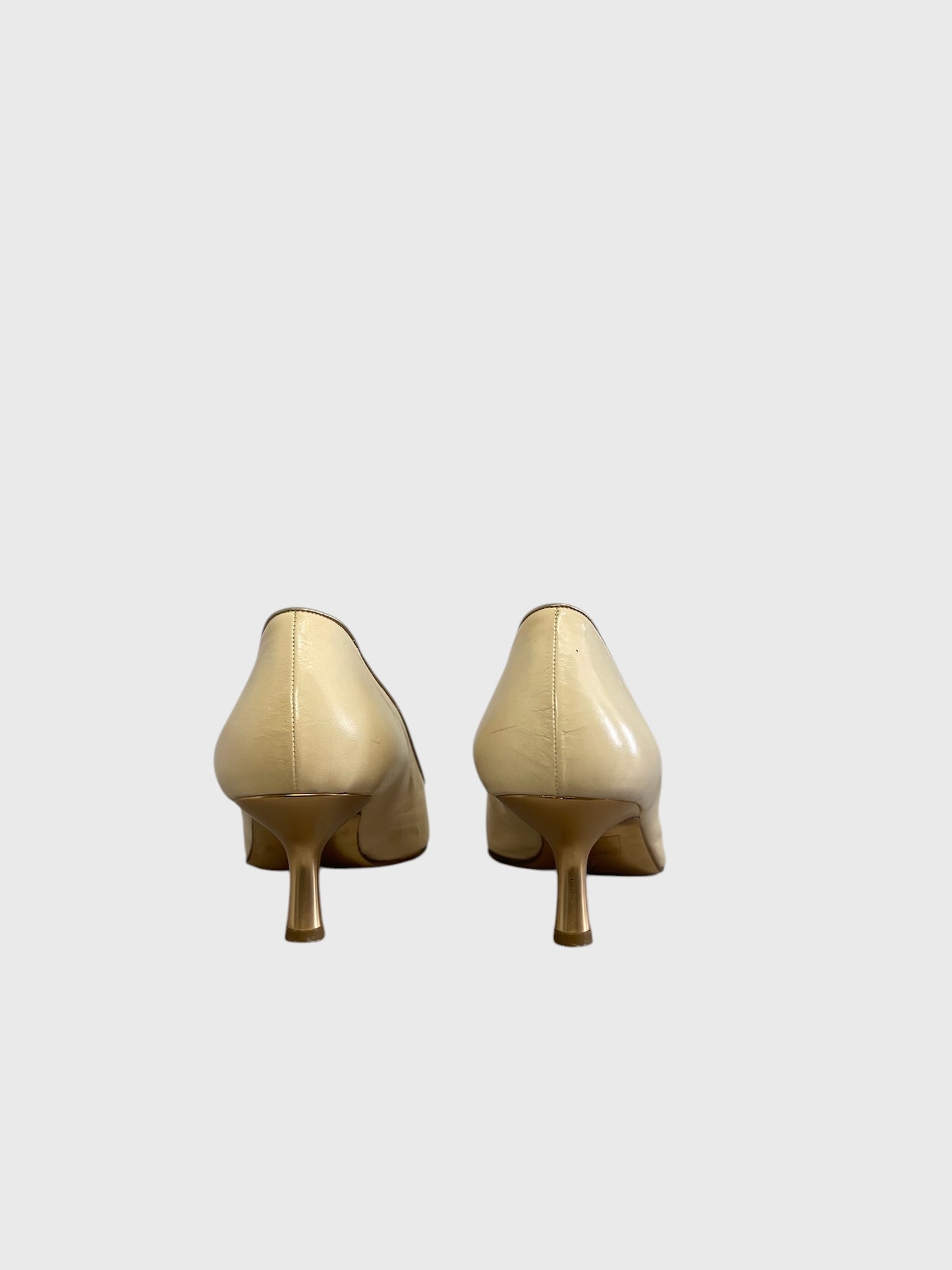 Escarpins Chanel dorés T.37