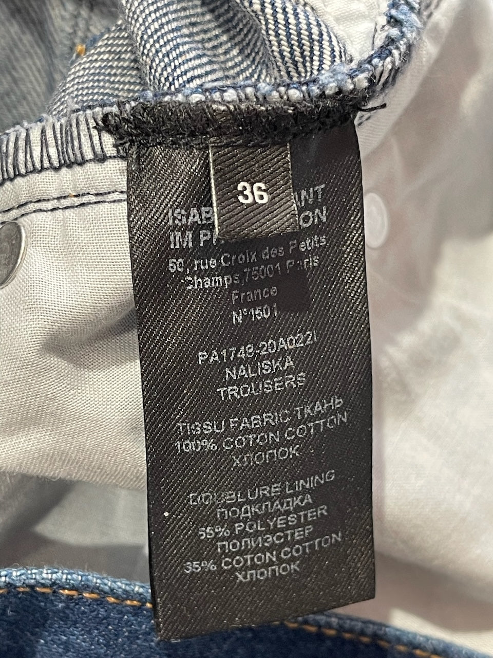 Jeans Isabel Marant bleu T.36