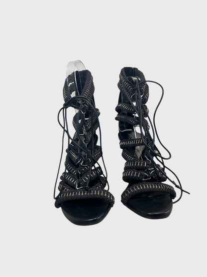 Sandales Balmain noires T.40