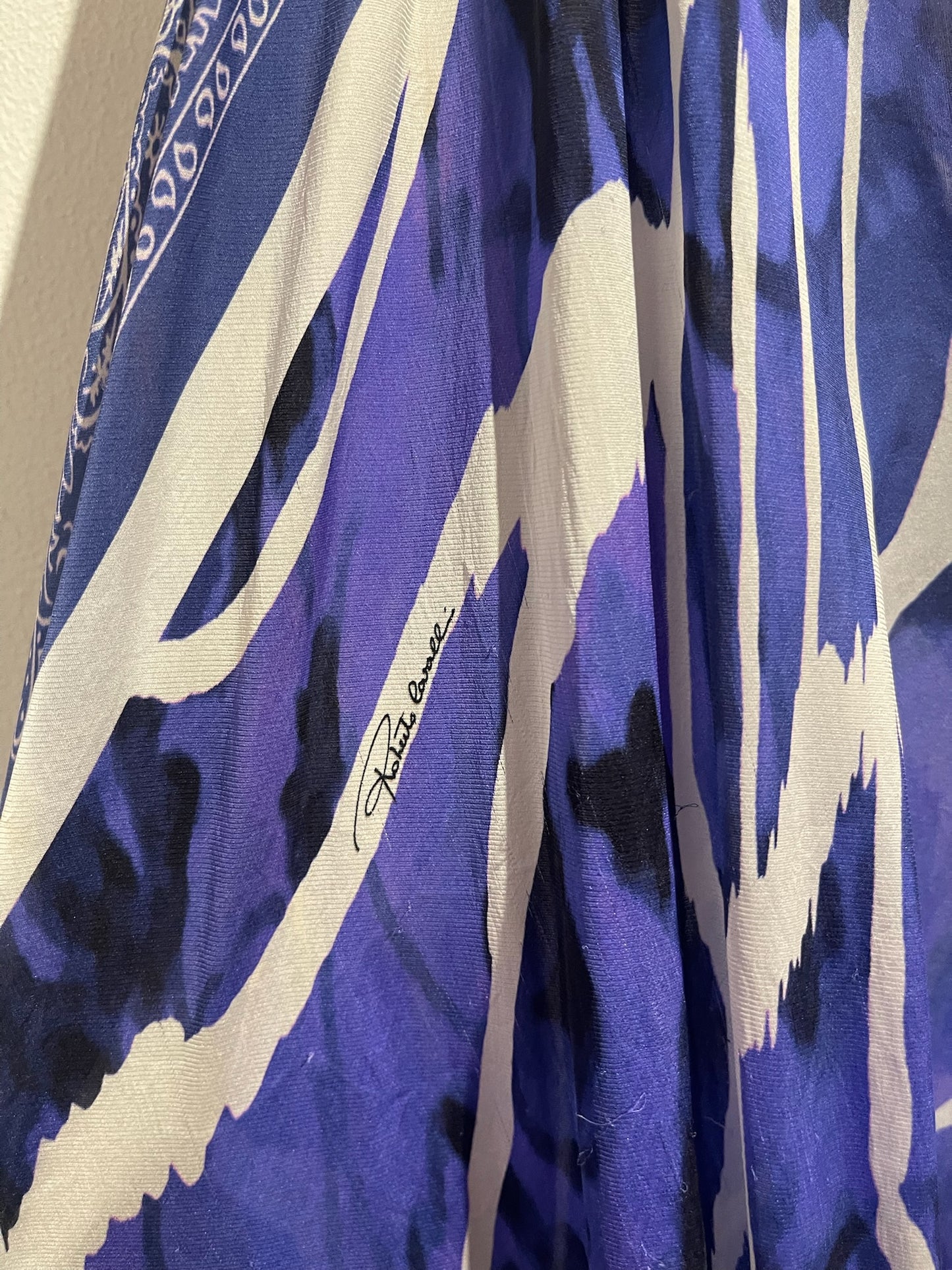 Robe Roberto Cavalli bleue T.M