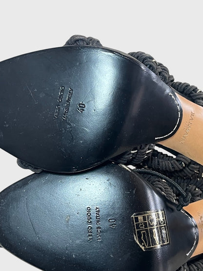 Sandales Balmain noires T.40
