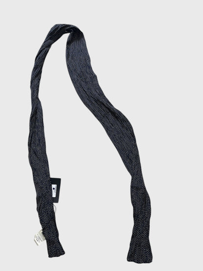 Foulard Saint Laurent à pois bleu
