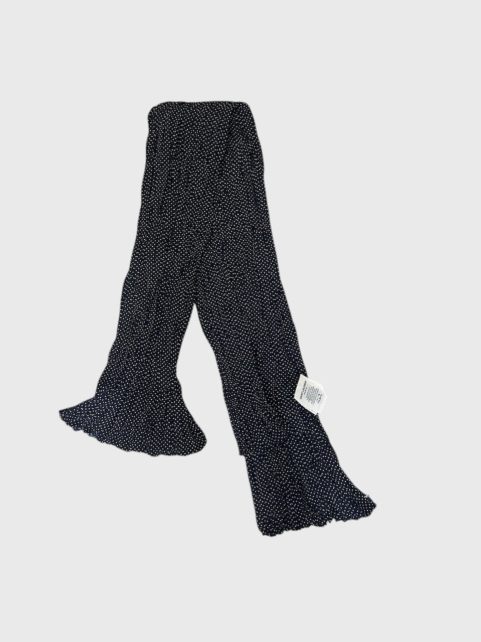Foulard Saint Laurent à pois bleu