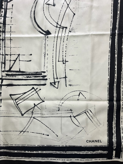 Foulard Chanel blanc Couture