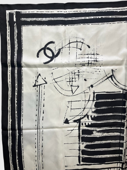 Foulard Chanel blanc Couture