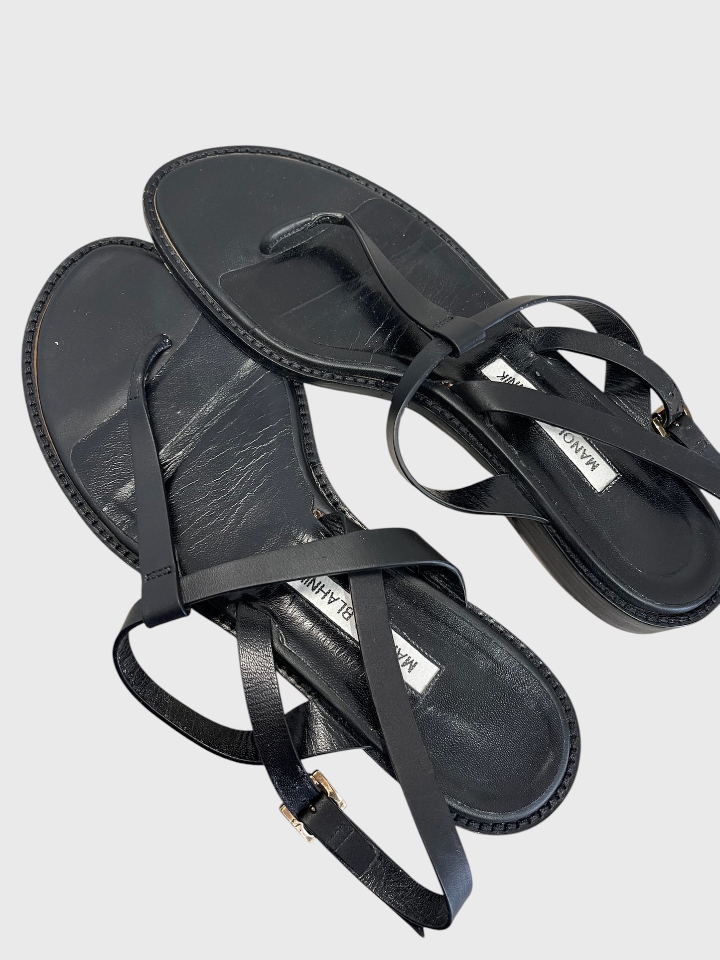 Sandales Manolo Blahnik noires T.40