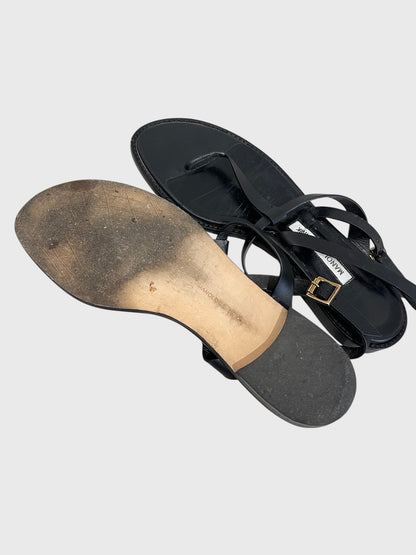 Sandales Manolo Blahnik noires T.40