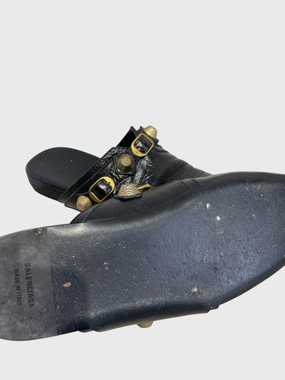 Mules Balenciaga Cagole noires T.37