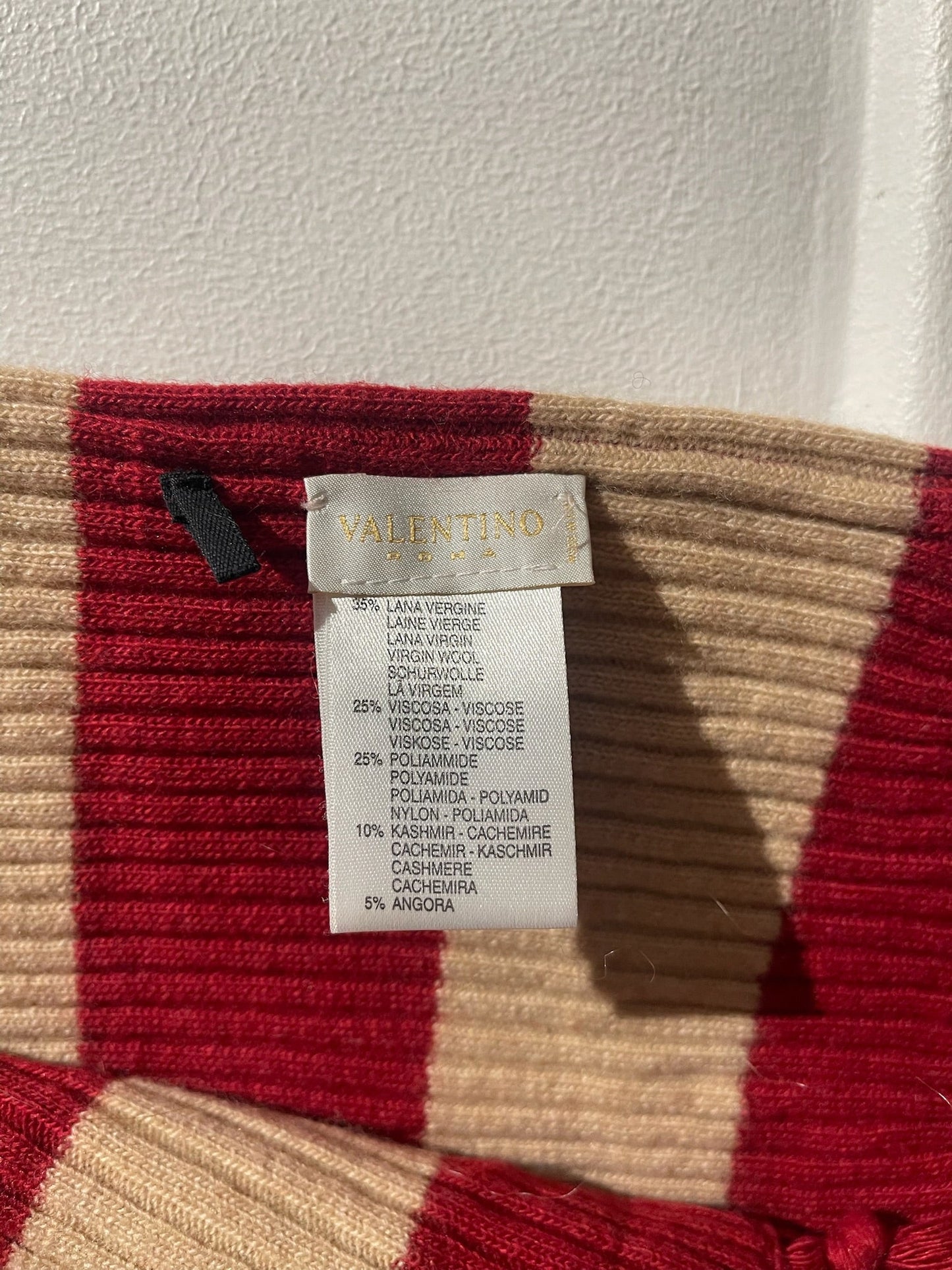 Echarpe Valentino rayée