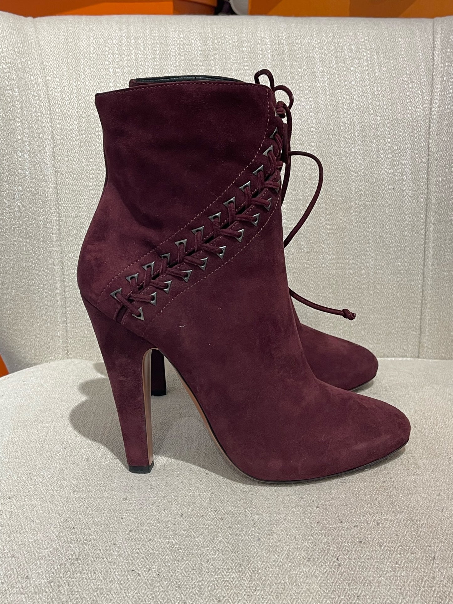 Boots Alaia bordeaux T.38,5