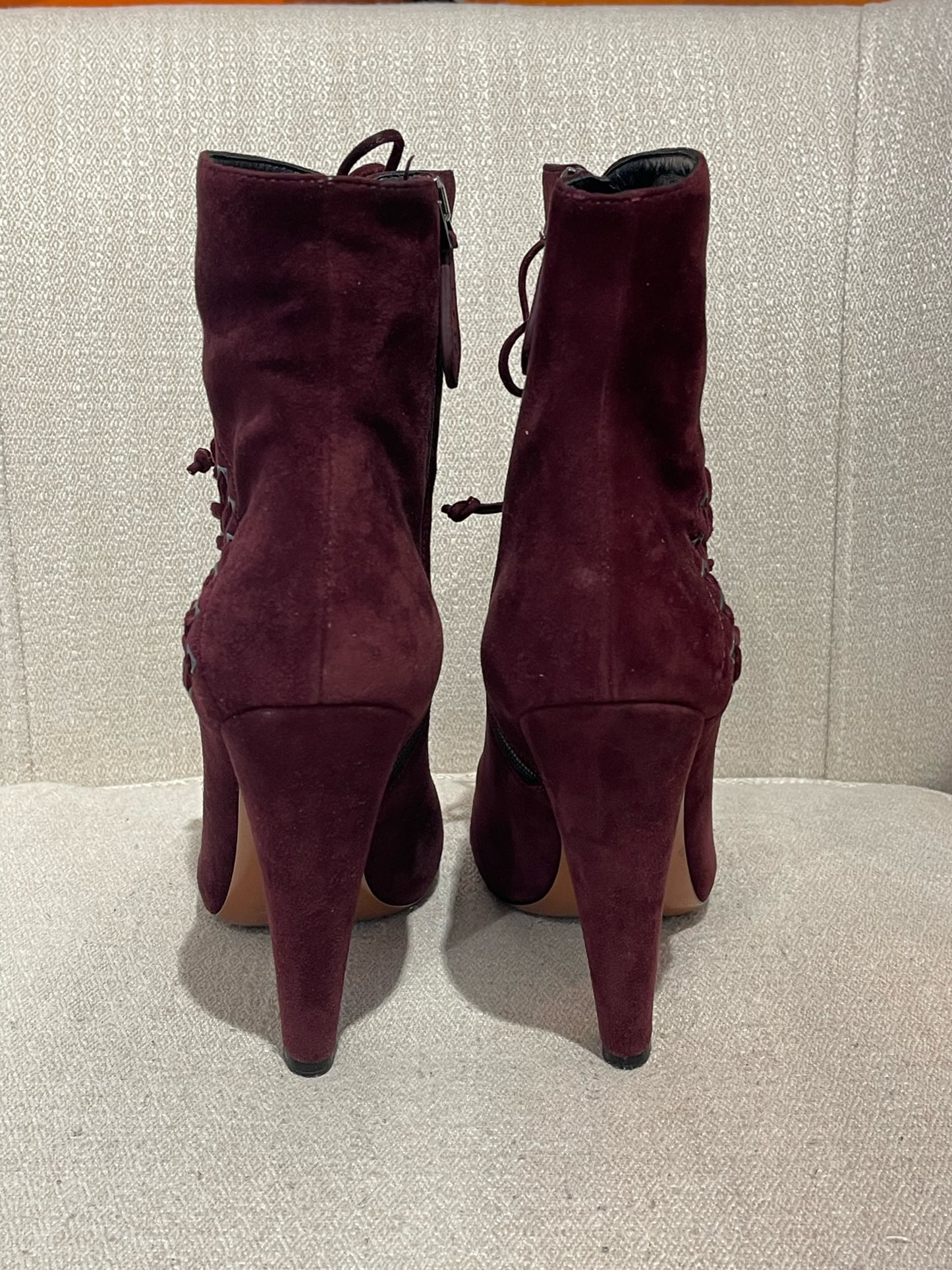 Boots Alaia bordeaux T.38,5