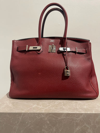 Sac Hermès Birkin 35 Rouge H