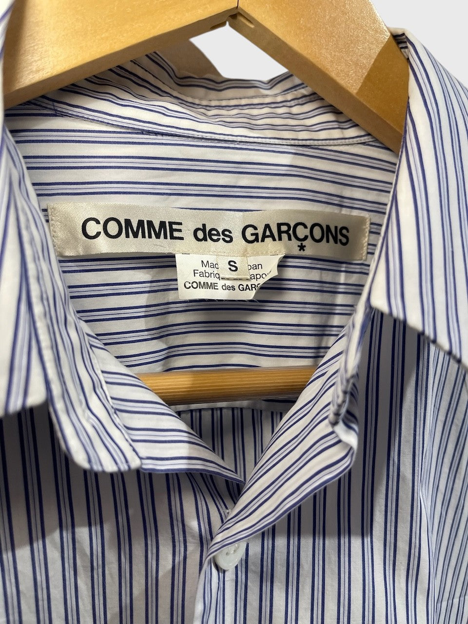 Chemise Comme des Garçons rayée T.S