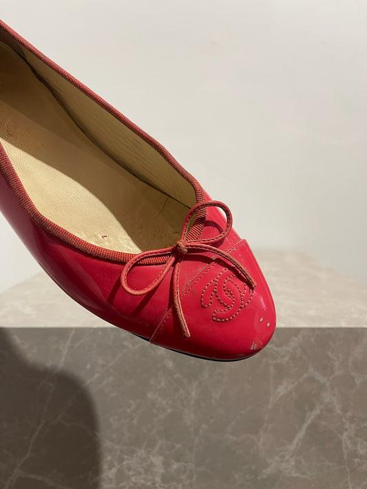 Ballerines Chanel roses T.38