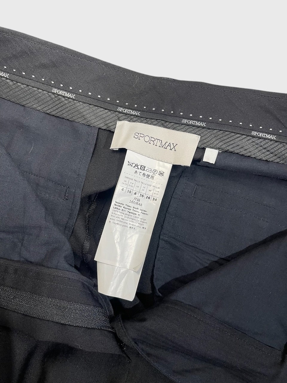 Pantalon Sportmax noir T.36