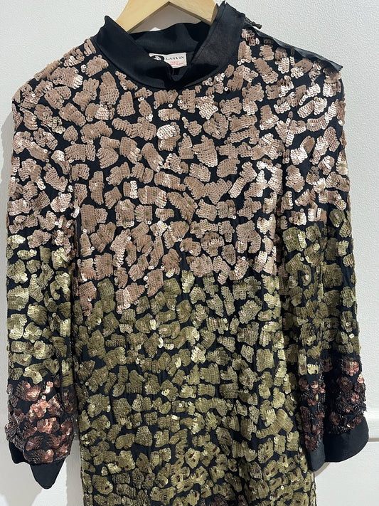 Robe Lanvin à sequins T.S