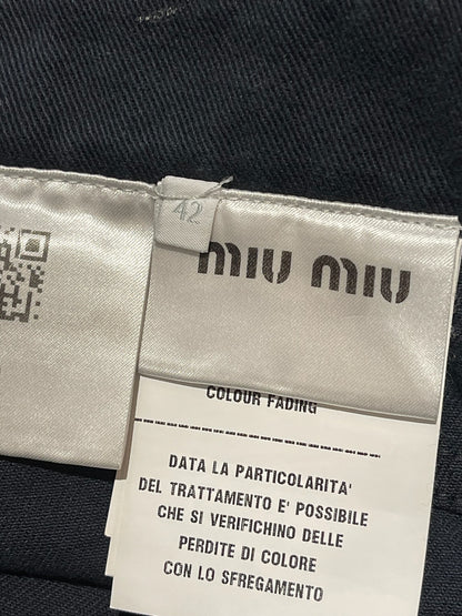 Jeans Miu Miu bleu marine T.38