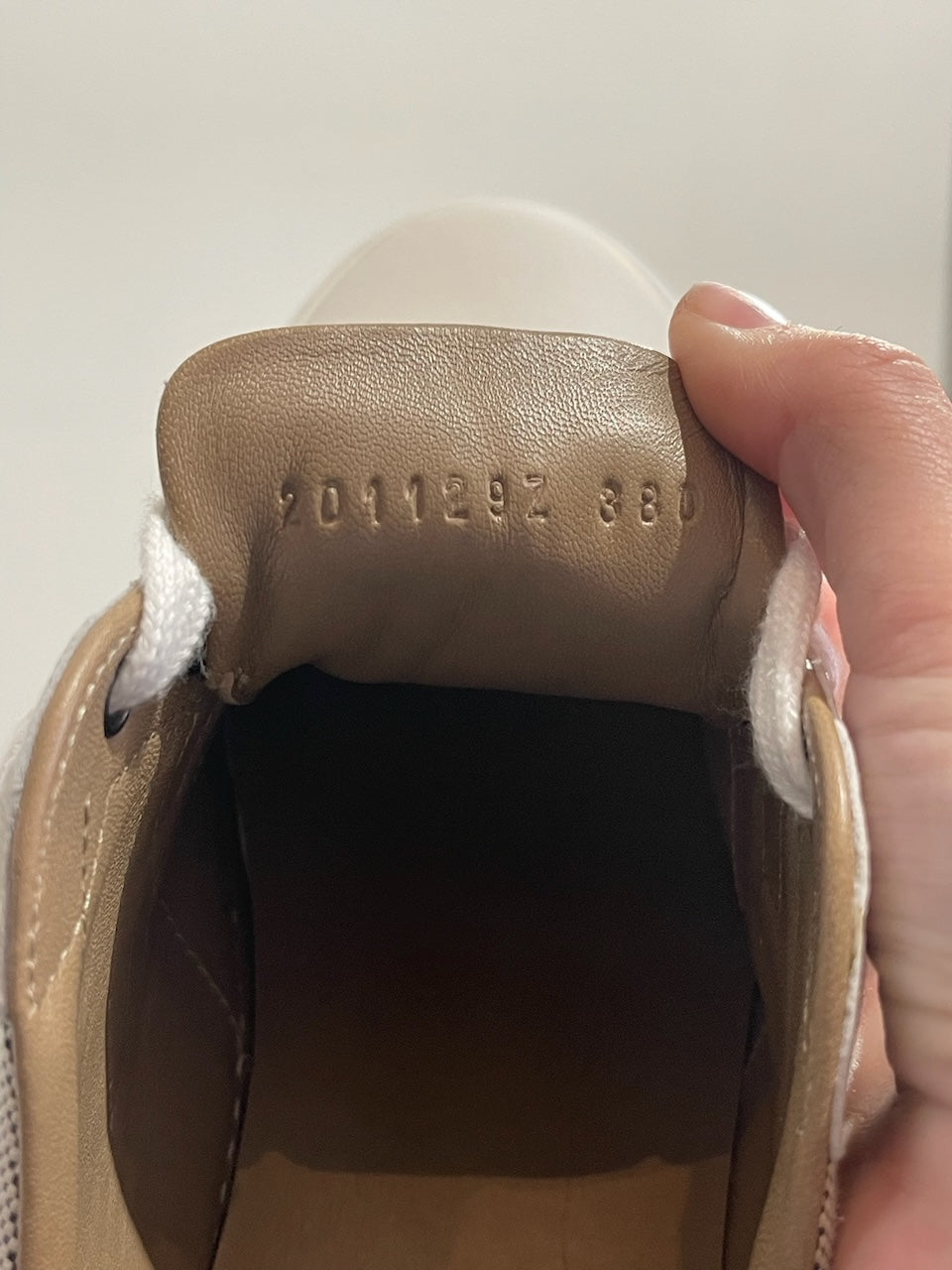 Baskets Hermès blanches T.38