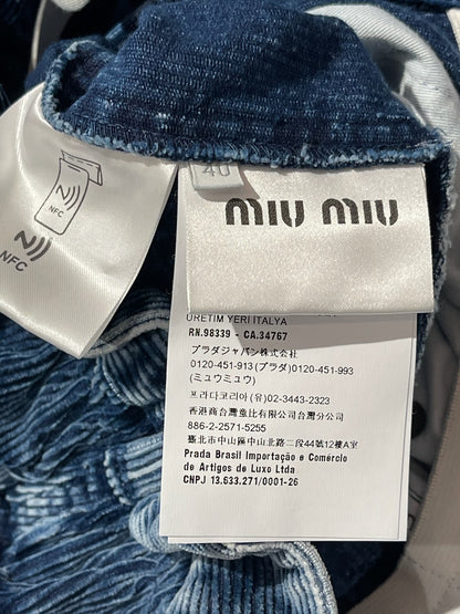 Short Miu Miu bleu T.36