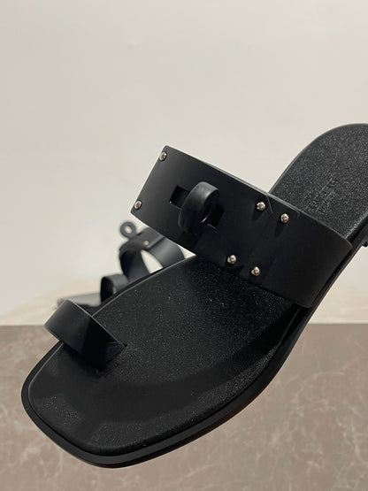 Sandales Hermes July noires T.36