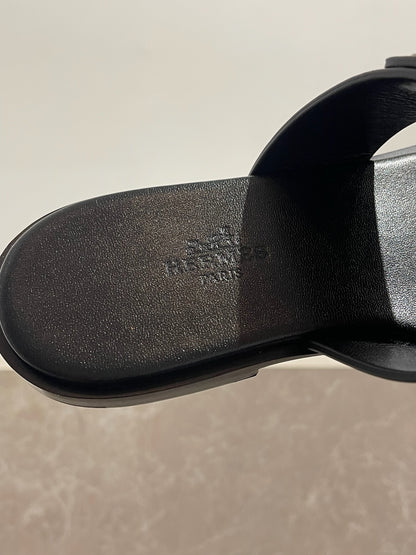 Sandales Hermes July noires T.36
