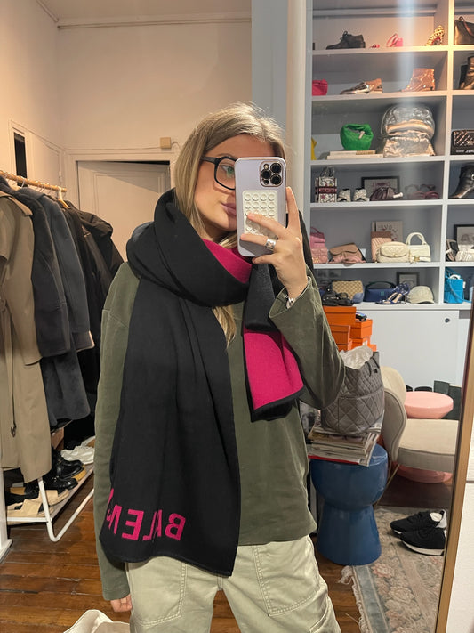 Echarpe Balenciaga noire