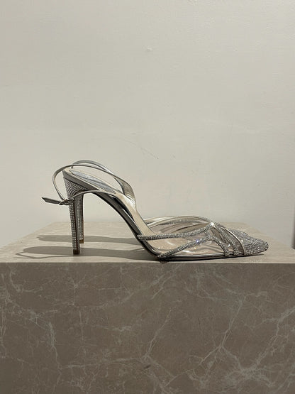 Escarpins René Caovilla argents T.39