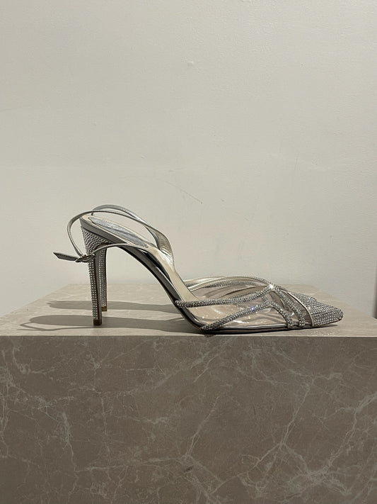 Escarpins René Caovilla argents T.39