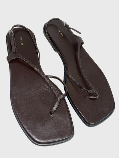 Sandales The Row marron T.39