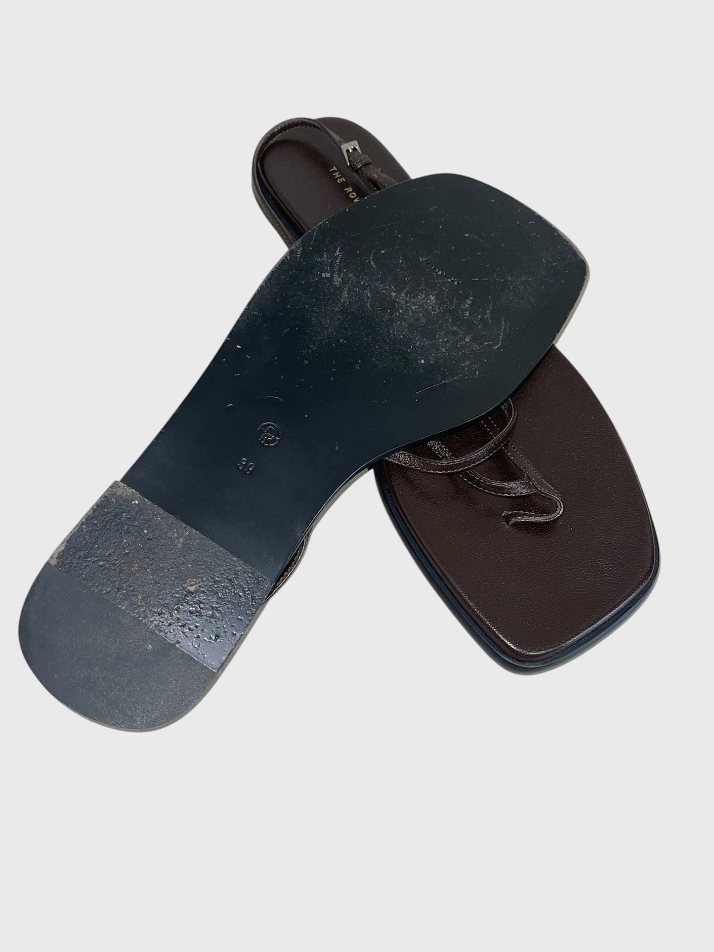Sandales The Row marron T.39