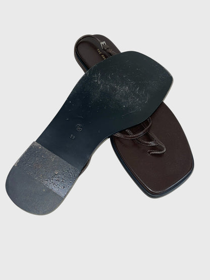 Sandales The Row marron T.39